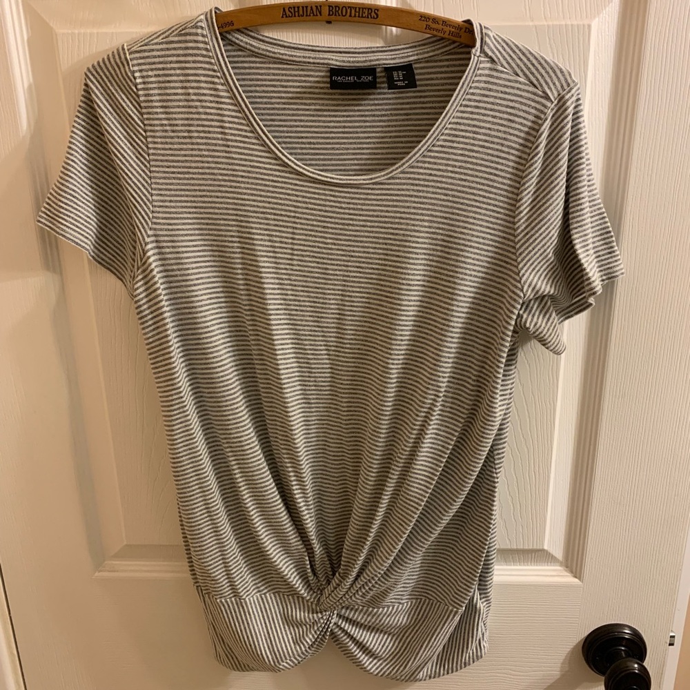 Rachel Zoe Grey/White Top
